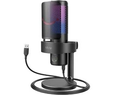 Fifine Technology FIFINE AmpliGame A9 RGB Juodas (Juodas) Kondensatorinis Mikrofonas