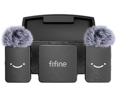Fifine M9 tie mikrofonas set juodos spalvos