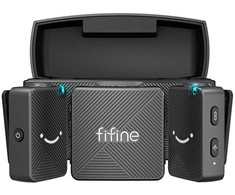 Fifine M9 tie mikrofonas set juodos spalvos