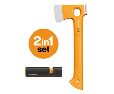 Stovyklavimo kirvis Fiskars 1075437 + galąstuvas