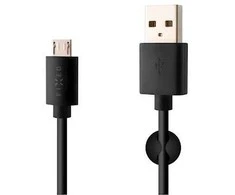 Fixed USB/micro USB 1m, juoda