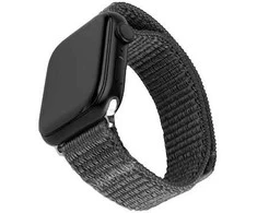 Fixed Fiksuotas | Sportiškas dirželis Apple Watch 38/40/41mm | 160-210 mm | Tamsi pilka | Nailonas