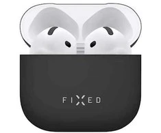 FIXED Silky dėklas skirtas Apple AirPods 4, juodos spalvos