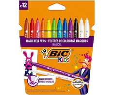 Flomasteriai Bic Magic, vienpusiai, 12 vnt.