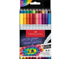 Flomasteriai Faber-Castell Grip Boldpen, 20 vnt./pak.