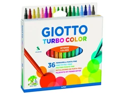 Flomasteriai Fila Giotto Turbo Color, 36 spalvos