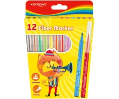 Flomasteriai Keyroad 12 spalvų
