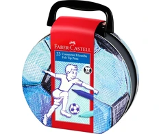 Flomasterių rinkinys Faber-Castell 33 spalvų, futbolas