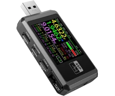 FNIRSI FNB48P USB Port Tester juodos spalvos
