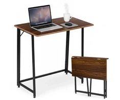 Foldable Computer Desk 80×45 cm Nešiojamas kompiuteris Table Loft Style ModernHome