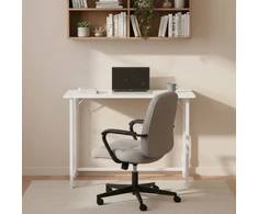 Foldable Computer Desk 80×45 cm Nešiojamas kompiuteris Table Baltas ModernHome