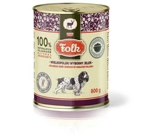 FOLK Splendid deer venison of Greater Poland – drėgnas ėdalas šunims – 800g