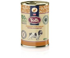 FOLK Traditional polish rabbit feast – drėgnas ėdalas šunims – 400g