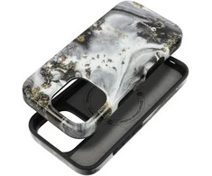 „iPhone 16 PLUS“ dėklas „Forcell F-Protect Mirage“, suderinamas su „Magsafe Military Drop-Test“ sidabrinis rūkas