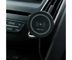 Forever automobilinis laikiklis for air vent MACH-300 magnetinis su belaidžiu įkrovimu juodos spalvos Qi2 15W