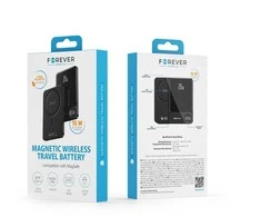 Forever belaidis power bank MATB-200 20W PD 5000 mAh magnetic juodos spalvos