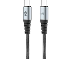 Forever Braix USB-C – USB-C laidas 1,0 m 60W juodas