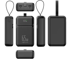Forever išorinė baterija TB-400 PD QC 65W 20000 mAh juoda