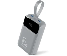Forever išorinė baterija Vibe-TB65 PD QC 65W 20000 mAh sidabrinė