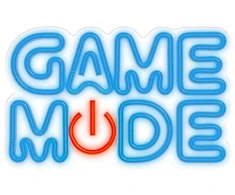 Forever Light Neon PLEXI LED GAME MODE mėlynas raudonas FPNE38