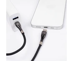 Forever Sleek laidas USB-C – USB-C 1,0 m 60W juodas