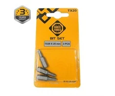 Forte_Tools Atsuktuvų antgaliai Forte Tools TX20, 25 mm, 3 vnt