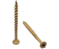 Grąžtas Forte Tools Forte_Tools Terasų medsraigčiai 4,2 x 65 mm, ruspert, rudi, 200 vnt.