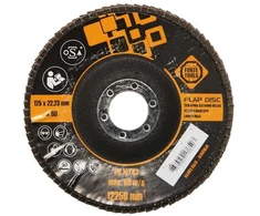 Forte Tools Forte_Tools ŽIEDLAPINIS ŠONINIS ŠLIFAVIMO DISKAS; 125X22,23 MM; NR60