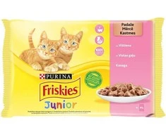 FRISKIES® Junior“ rinkinys padaže su vištiena 0.340 kg