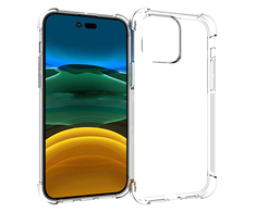 Fusion Accessories Fusion Anti Shock 1,5 mm silikoninis dėklas skirtas Apple iPhone 14 Pro Max skaidriam