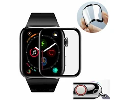 Fusion Accessories Fusion ceramic glass 9D visiškai uždengtas rėmeliu Apple Watch 1 | 2 | 3 38mm juodas