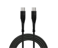 Fusion Accessories Fusion Fishbone USB-C į USB-C kabelis 65W | 3A | 1.5m juodas