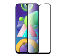Fusion Accessories Fusion full glue 5D grūdintas stiklas pilnai uždengtas rėmeliu Samsung Galaxy A03S juodas