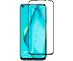 Fusion Accessories Fusion Full Glue 5D grūdintas stiklas, visiškai uždengtas rėmeliu Huawei P40 Lite Juodas