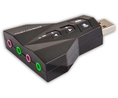 Fusion Accessories Fusion garso plokštė USB | 7.1 | reguliuojamas garsumas | mikrofonas