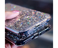 Fusion Accessories Fusion glue glitter silikoninis dėklas skirtas Apple iPhone 13 Pro Max skaidrus