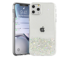 Fusion Accessories Fusion glue glitter silikoninis dėklas skirtas Apple iPhone 13 Pro Max skaidrus