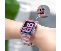 Fusion Accessories Fusion Light Set silikoninė laikrodžio apyrankė Apple Watch 42mm | 44mm | 45mm raudona