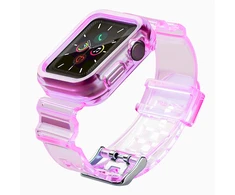 Fusion Accessories Fusion Light Set silikoninė laikrodžio apyrankė Apple Watch 42mm | 44mm | 45mm raudona