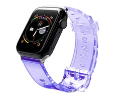Fusion Accessories Fusion Light silikoninė laikrodžio apyrankė Apple Watch 38mm | 40mm | 41mm violetinė