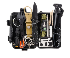 Fusion Accessories Fusion Survival rinkinys 32 in 1 | termo antklodė | peilis | LED lemputė | karabinas