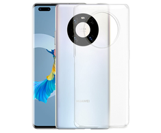 Fusion Accessories Fusion Ultra Back dėklas 1 mm apsauginis silikoninis dėklas skirtas Huawei Mate 40 Pro skaidriam