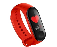 Fusion Accessories Fusion wave diržas laikrodžiui Xiaomi Mi Band 3 | Mi Band 4 raudona
