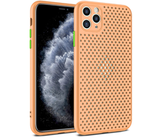 Fusion Accessories Silikoninis dėklas Fusion Breathe, skirtas Samsung A515 Galaxy A51 Oranžinis