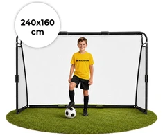 Futbolo vartai su tinklu 240x160x80 cm MOVEPRO