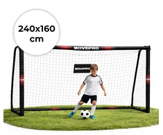 Futbolo vartai su tinklu 240x160x85 cm MOVEPRO