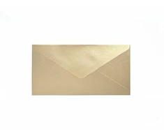 Galeria Papieru Vokai Galeri Papieru, 80mmx160mm, 150g/m2, 10vnt, perlų auksinės spalvos