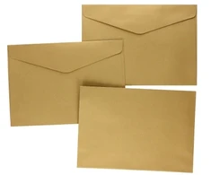Galeria Papieru Vokai C5 PEARL 150g 10vnt auksiniai