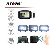 Galvos žibintas Arcas SENSOR, 300 °K