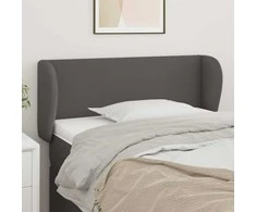 Galvūgalis su auselėmis, pilkos,93x23x78/88cm, dirbtinė oda